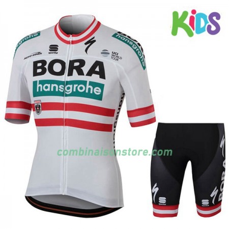 Enfant Combinaison Cycliste + Cuissard 2018 Bora-Hansgrohe Championnats de Autriche